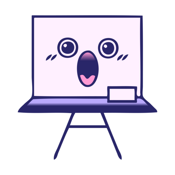 parlak neon renkli beyaz bir panonun gölgelendirilmiş çizgi filmi