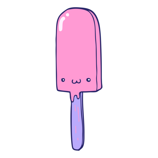 parlak neon renkli buz lolipop.