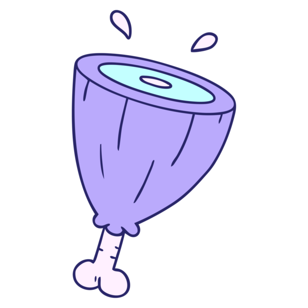 Parlak neon renkli jambon ekleminin el çizimi karikatürü.