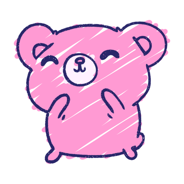 Ayı Tebeşiri Parlak neon rengi çiziyor