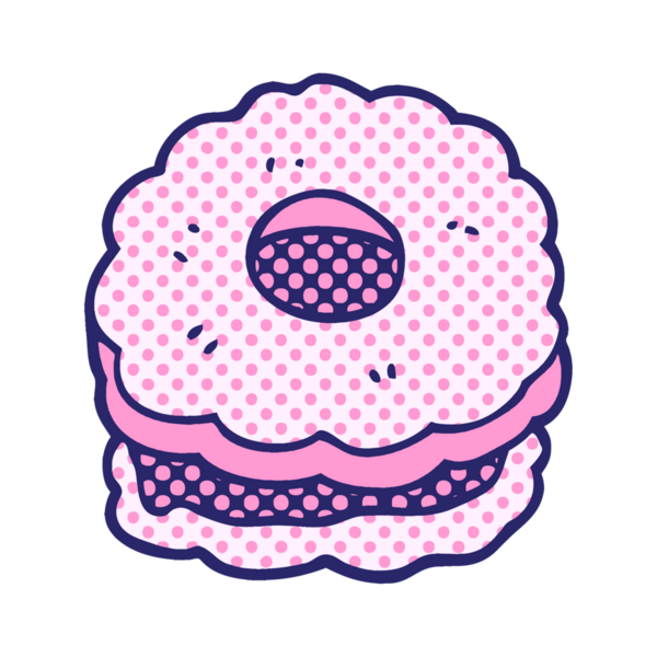 Çizgi film pijaması parlak neon renkli bisküvi