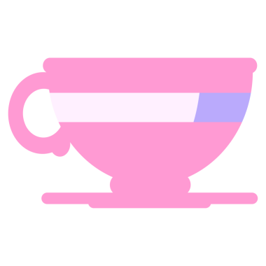 parlak neon renkli kahve fincanı grafik vektör resimleme simgesi