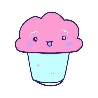 Yüzü parlak neon renkli çizgi film keki.