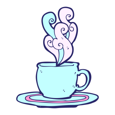 parlak neon renkli çay fincanı