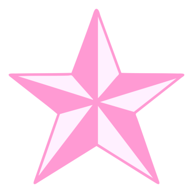 Parlak neon renkli bir yıldızın ikonik dövme şekli