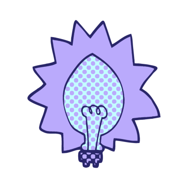 parlak neon renkli karalama ampulü