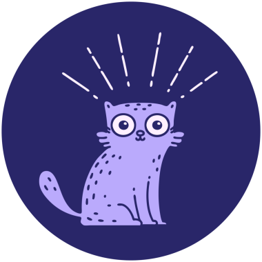 Bir dövme stili simgesi parlak neon renkli kedi şaşırttı