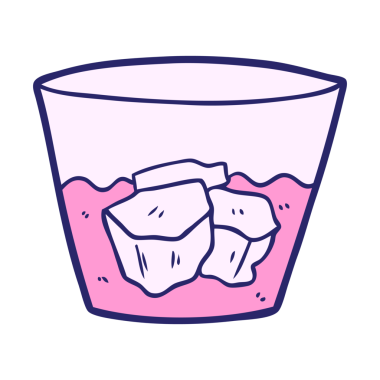 parlak neon renginde bardakta viski.