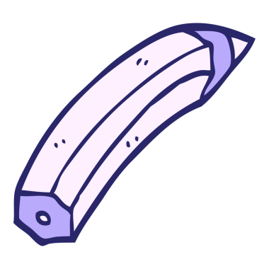 çizgi film karalaması parlak neon renkli kalem