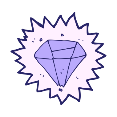 parlak neon renkli zümrüt çizgi film