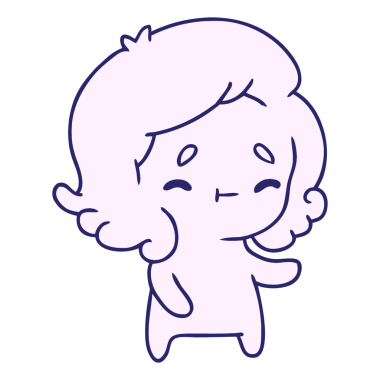 parlak neon renkli bir kawaii hayaletinin desenli çizgi film çizimi