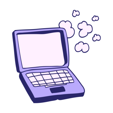 parlak neon renkli dizüstü bilgisayar