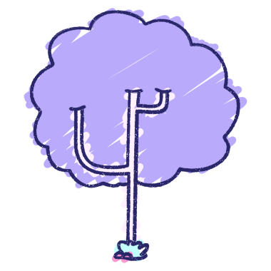 Parlak neon rengi çizen Ağaç Tebeşiri