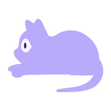 Parlak neon renkli evcil kedi.