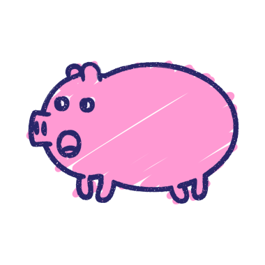 Domuz Tebeşiri Parlak neon rengi çiziyor