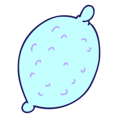 Parlak neon renkli el çizimi çizgi film kireci.