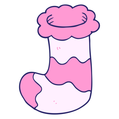 karikatür karalamalar parlak neon renkli çoraplar