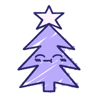 Noel Ağacı Tebeşiri Parlak neon rengi çiziyor