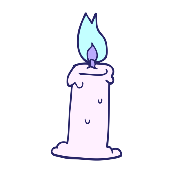 parlak neon renkli karton mum