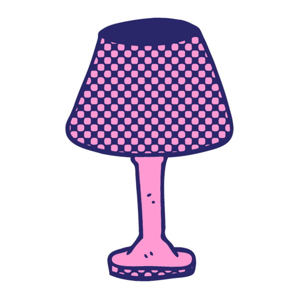 parlak neon renkli karalama dekoratif lamba