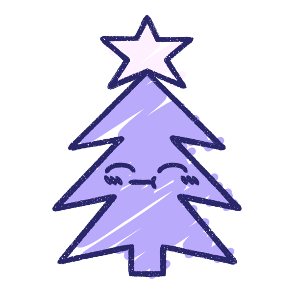 Noel Ağacı Tebeşiri Parlak neon rengi çiziyor