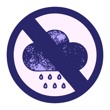 Parlak neon rengi bir fırtına yağmuru bulutunun retro grunge desen karikatürü