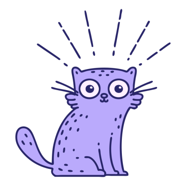 Geleneksel dövme stili parlak neon renkli kediyi şaşırttı