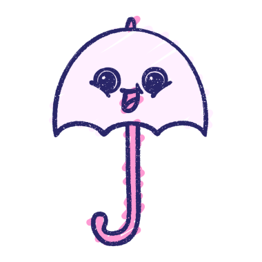 Şemsiye Tebeşiri Parlak neon rengi çiziyor