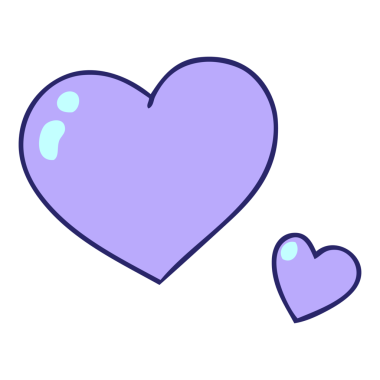 El çizimi garip çizgi film pembe kalpler parlak neon renkli