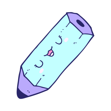 parlak neon renkli sevimli karikatür kalem