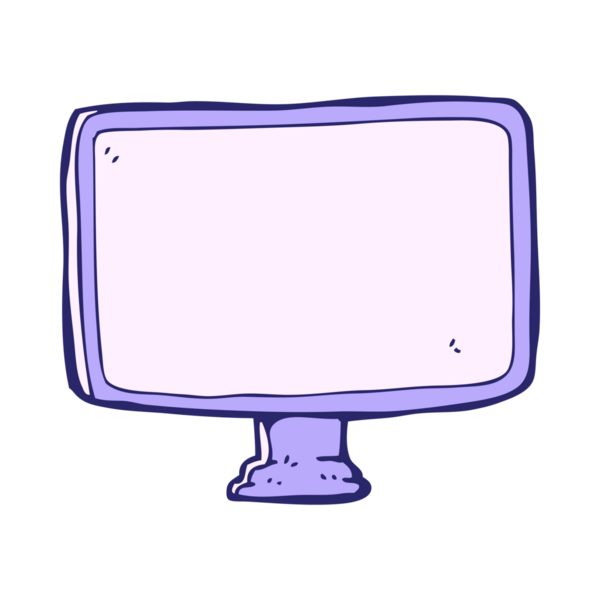 parlak neon renkli çizgi film bilgisayar ekranı