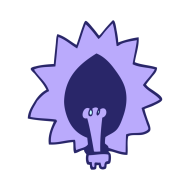 parlak neon renkli karalama ampulü