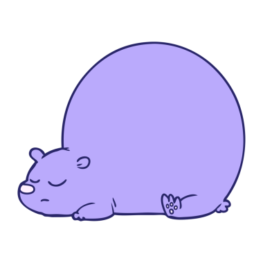 parlak neon renkli çizgi film ayısı