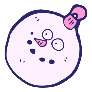 karikatür kardan adam yüzünü biblo