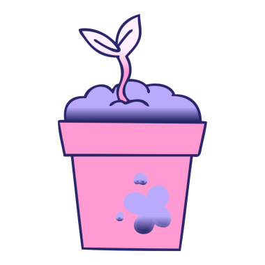 parlak neon rengi filizlenen garip gölgeli çizgi film.