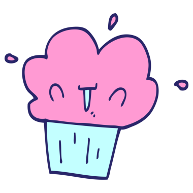 parlak neon renkli çizgi film keki