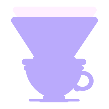 Kahve fincanı ve parlak neon rengi damlalar.