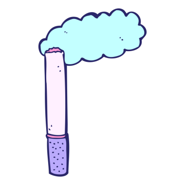 parlak neon renkli çizgi film sigarası