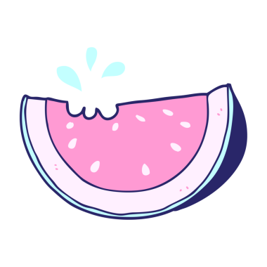 parlak neon renkli karpuz