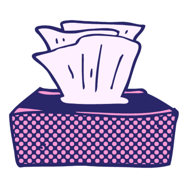 parlak neon renkli kağıt mendil karalama kutusu