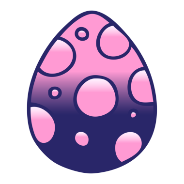 parlak neon renginde gölgelenmiş paskalya yumurtası