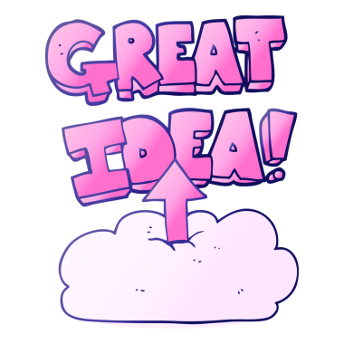 Parlak neon rengi ile buluta serbest çizim karikatür yükleme