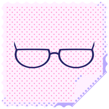 parlak neon renkli grafik kare çıkartma damgası gözlük