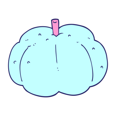 parlak neon renkli balkabağı