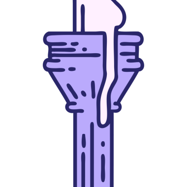 Bir şamdanın ikonik dövme görüntüsü