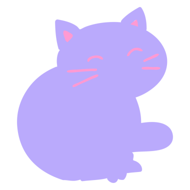 Kedi parlak neon renginde oturuyor