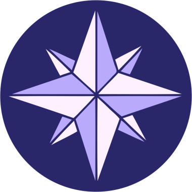 Parlak neon renkli bir yıldızın ikonik dövme şekli