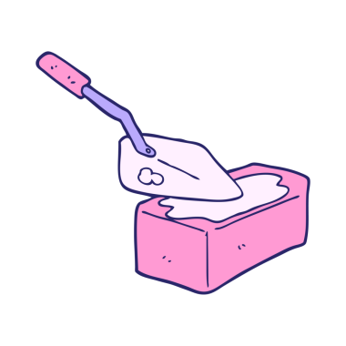 parlak neon renkli tuğla döşeme