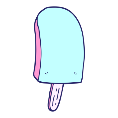 parlak neon renkli buz lolipop.