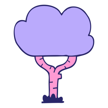 parlak neon renkli karalama ağacı